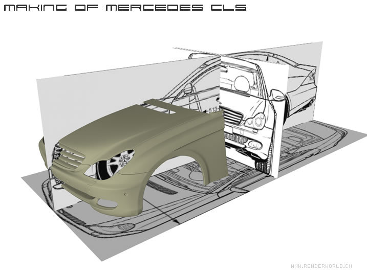 Renderworld Mercedes Benz 500 CLS