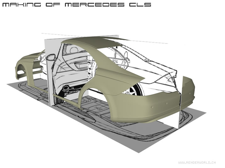 Renderworld Mercedes Benz 500 CLS